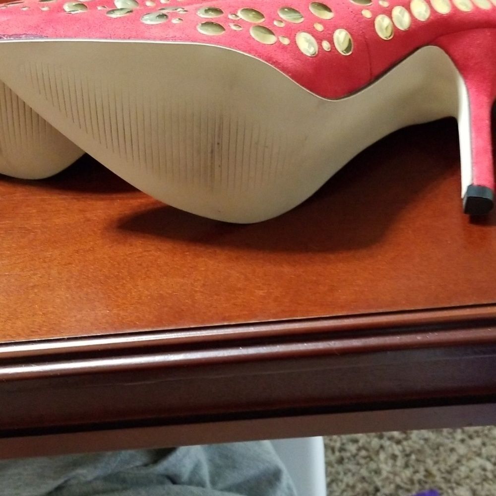 Red Natalie Heels - Picture 2 of 7